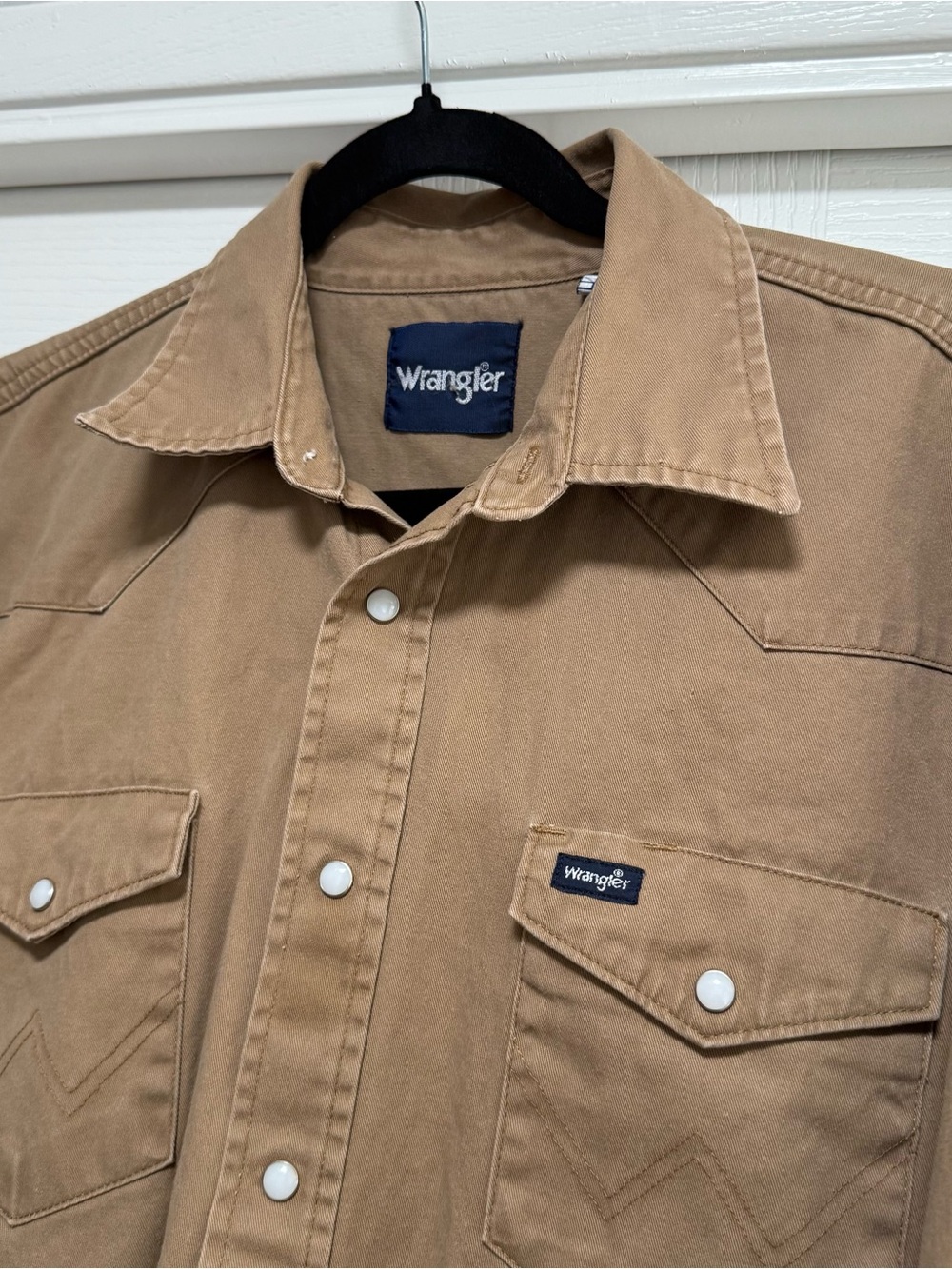 Wrangler Brown Western Snap Shirt - Picture 3 of 6